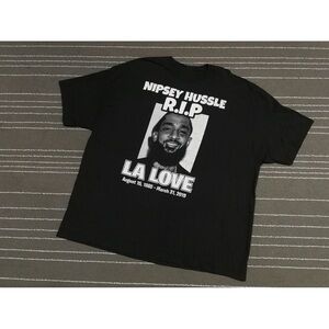 Nipsey Hussle Black Graphic cotton T-Shirt